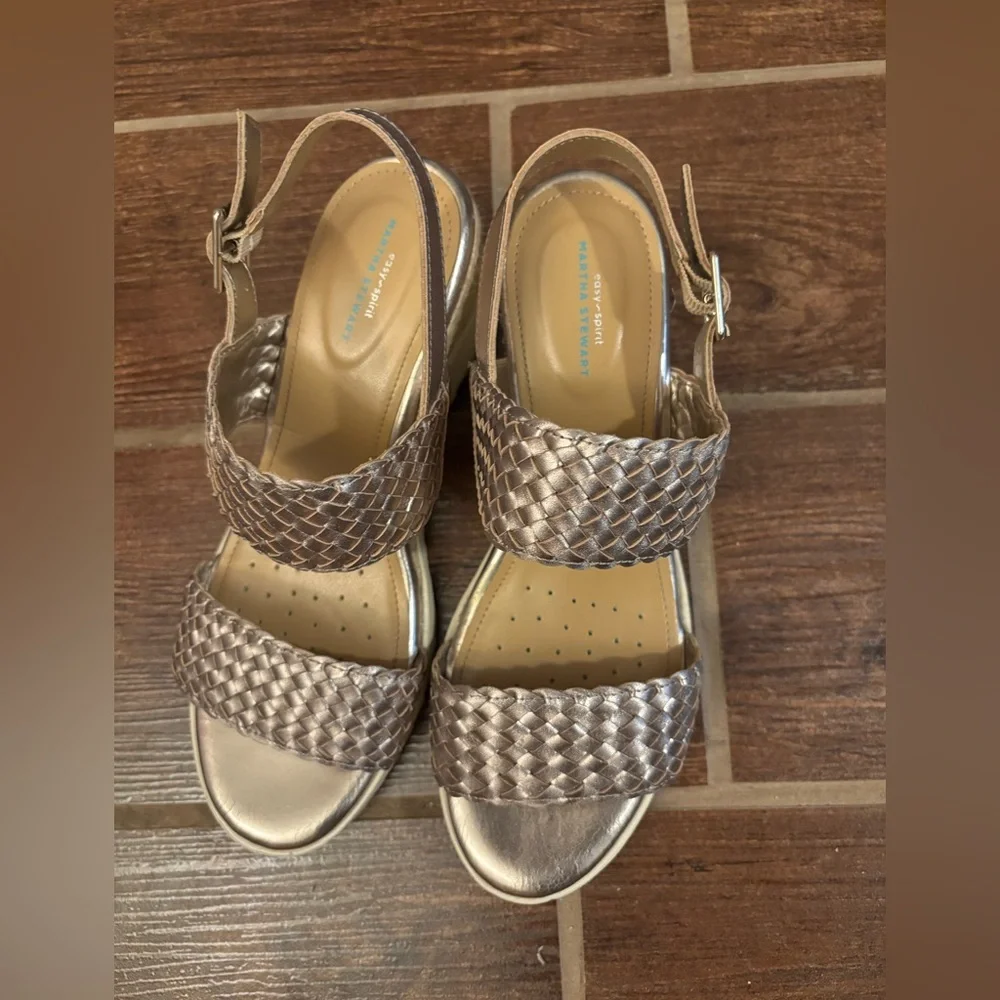 Easy Spirit Martha Stuart Sezuri Leather Sandals Strappy 8.5